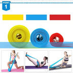 Elastic Fitness Resistance Bands – Yoga, Pilates, CrossFit & Stretch Training Bands💪🔥