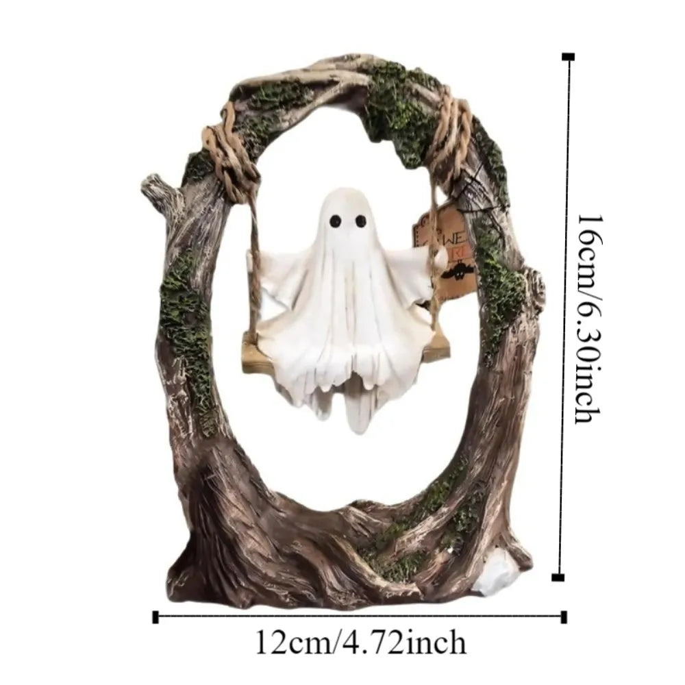 Swinging Ghost Ornament – Spooky Halloween Décor