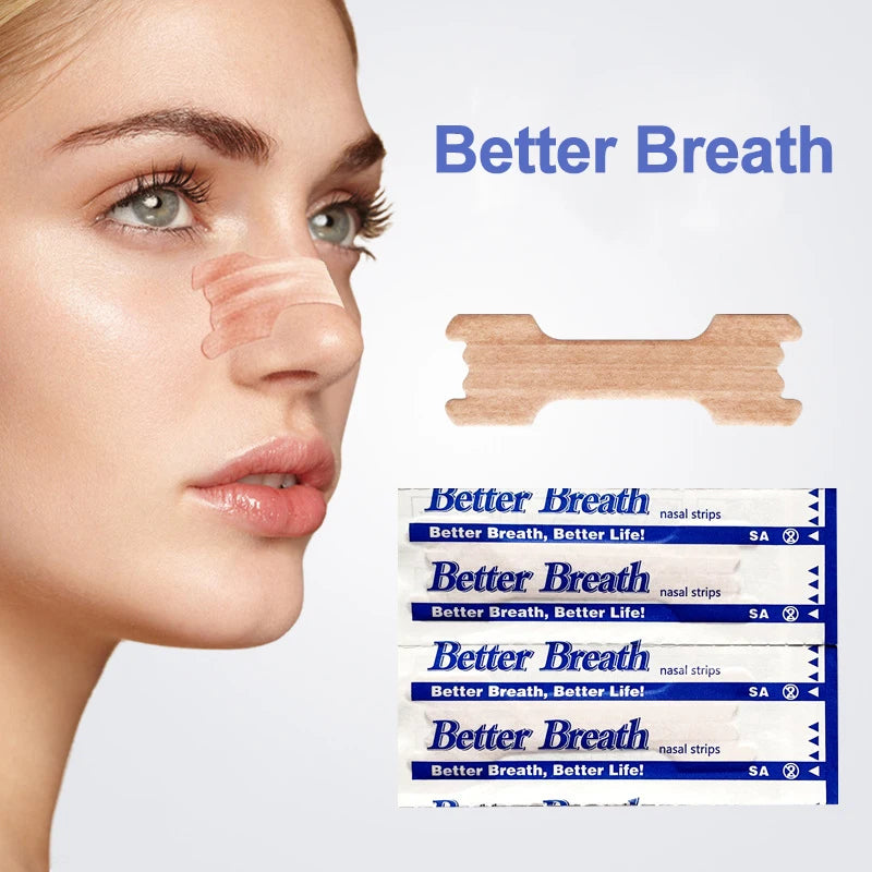 🌙😴 Anti-Snoring Breath Nasal Strips – 10/50 PCS Nose Patches for Easier Breathing & Better Sleep