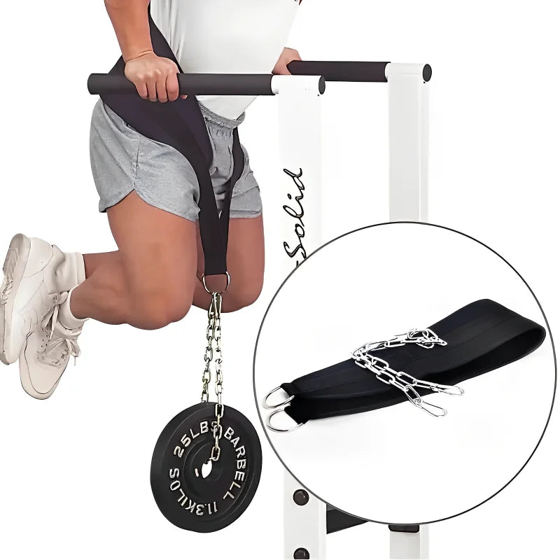 🏆 Premium Weighted Dip Belt with Chain – Build Real Upper Body Power