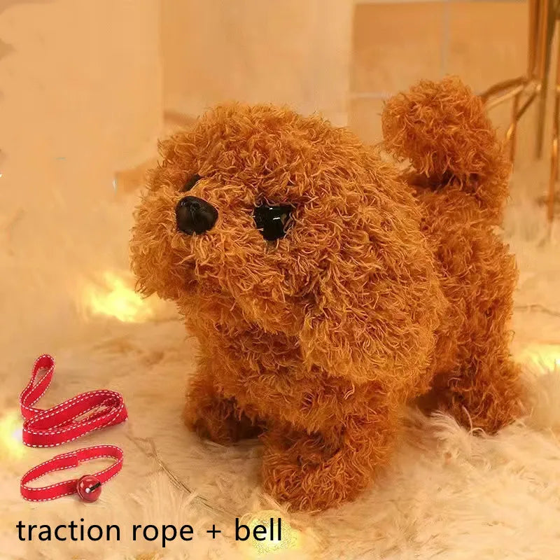 🐶🎶 Baby Walking & Barking Plush Puppy Toy – Interactive Electronic Pet with Tail Wagging | Montessori Toy for Toddlers & Kids