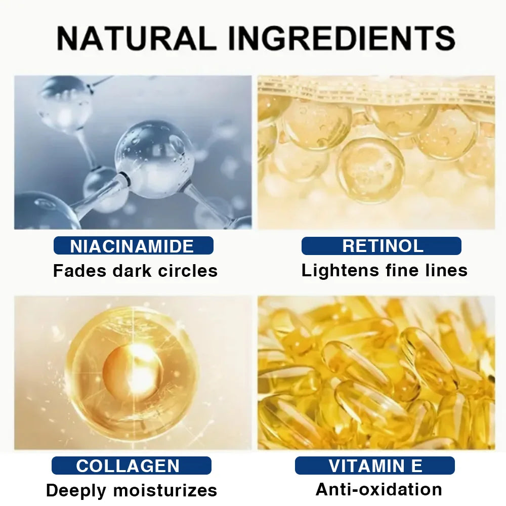 Collagen Retinol Hyaluronic Acid Facial Cream for anti-aging firming lifting fading fine lines whitening moisturizing and brightening skin.