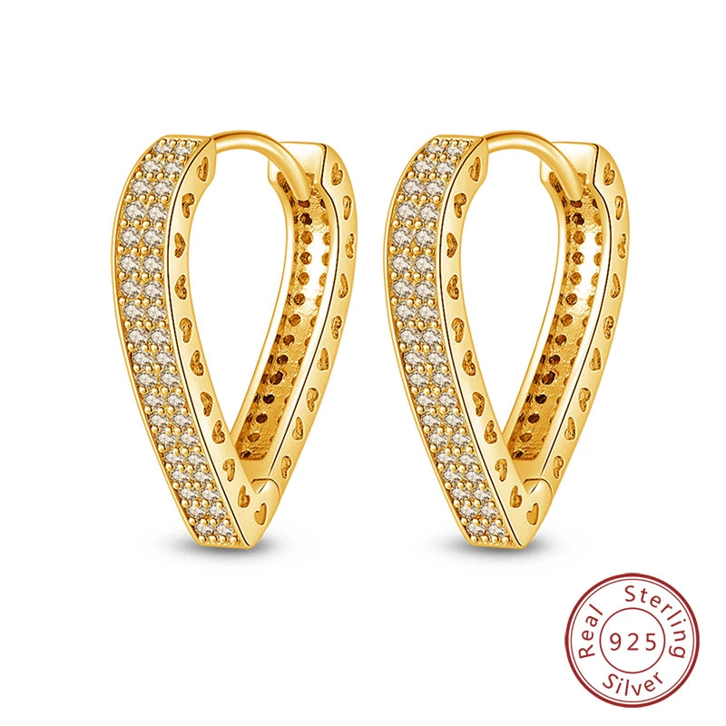 🌙⭐🐝 925 Sterling Silver Star Moon Bee Pendant Earrings ✨ | Gold-Tone Sparkling Zircon Luxury Earrings for Women 💎 | Wedding & Engagement Jewelry Gift 👰