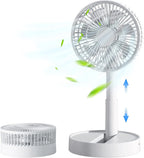 🌬️🔋 USB Foldable Mini Fan – 4 Speeds & Timer Table Fan