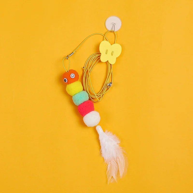 Hanging simulation cat toy for curious kittens and active cats