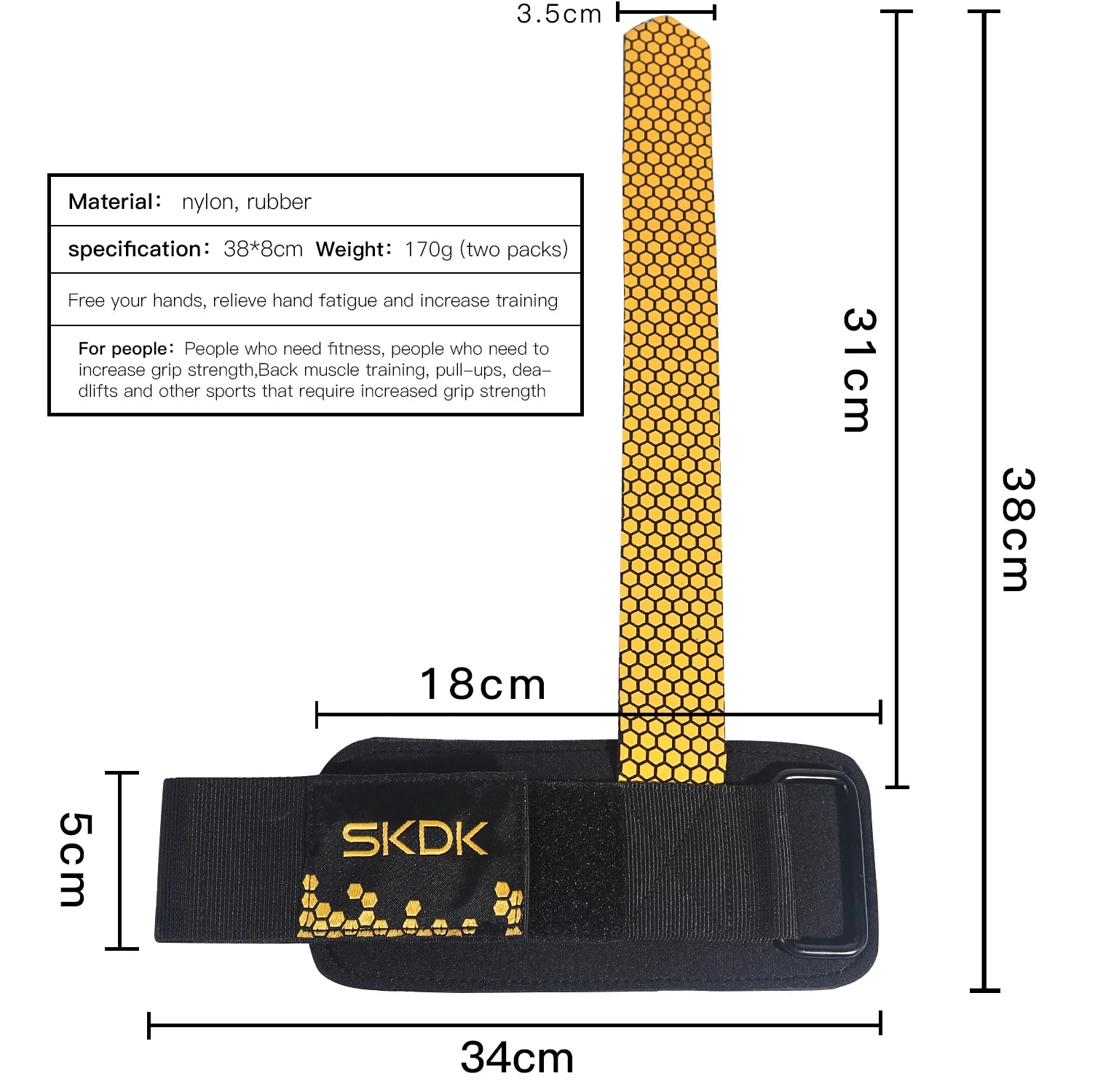 Weightlifting Wrist Straps – Powerlifting, Deadlift & Strength Training Wrist Support for Gym & Dumbbells💪🔥