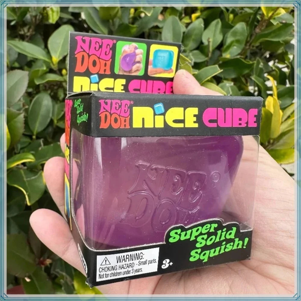 NeeDoh Nice Cube Sensory Fidget Toy – Soft Squishy Stress Cube