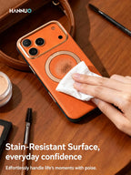 Leather iPhone Case – MagSafe Magnetic Shockproof Cover