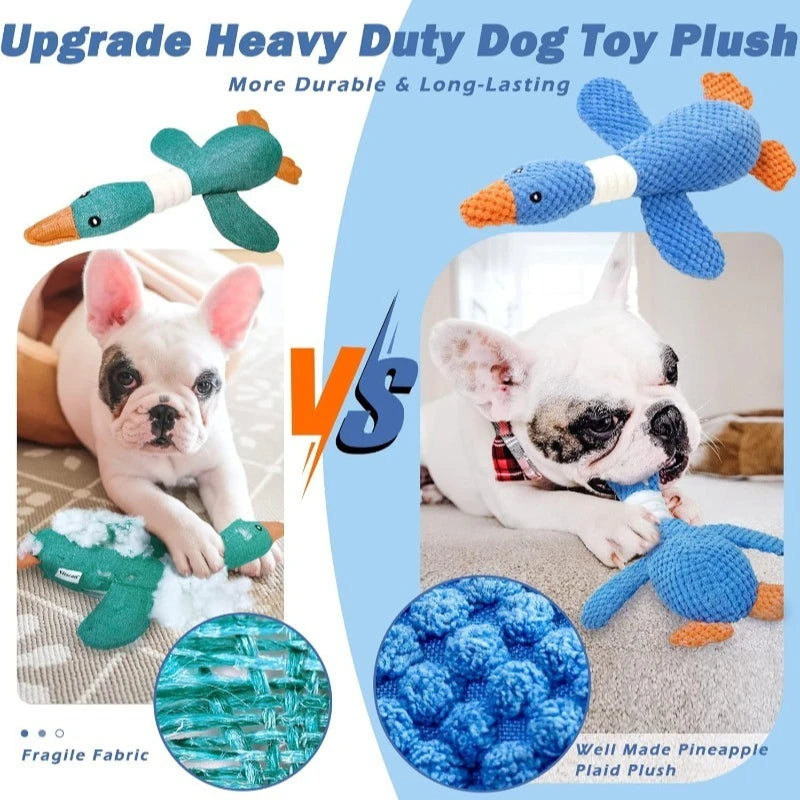 🐾🧸 Indestructible Squeaky Plush Toy – For Aggressive Chewers