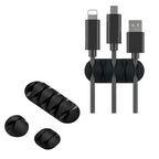 🎀🔌 VIKEFON Silicone Cable Organizer – Self-Adhesive Wire Clips