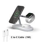 3-in-1 Wireless Charger Stand – Fast Charging for iPhone, Apple Watch & AirPods