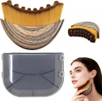 ✨💆‍♀️ Contour Facial Brush for Manual Lymphatic Drainage | Ergonomic Facial Cleansing & Shaping Brush 🌿 | Soft Durable Bristles Massager