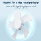 🌬️🔋 7200mAh Rechargeable Desktop Fan – High Wind Portable Table Fan