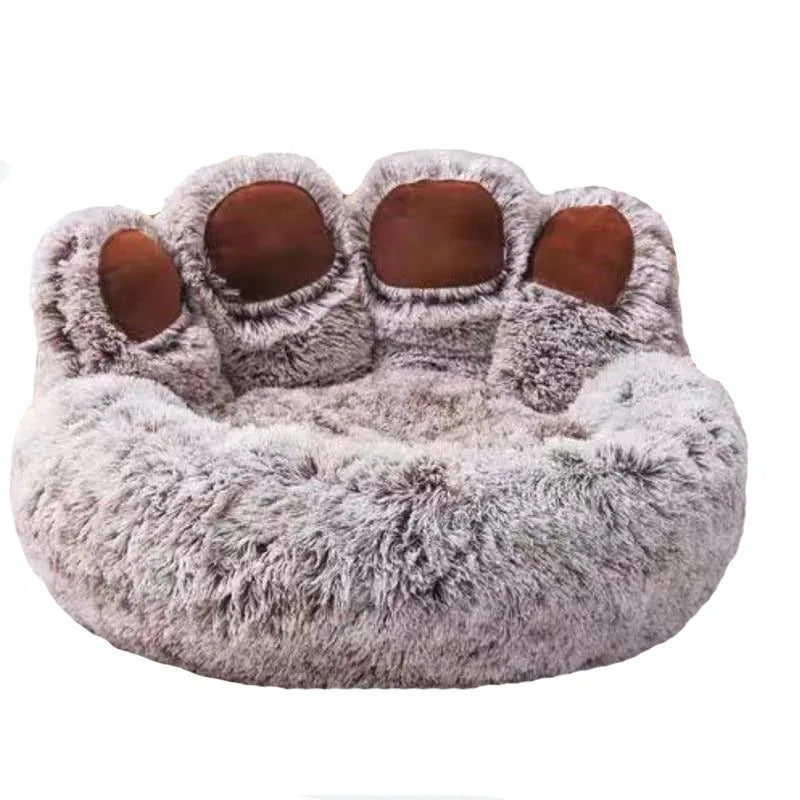 🐾🛏️ Fluffy Winter Dog Bed – Plush Kennel Sofa Cushion