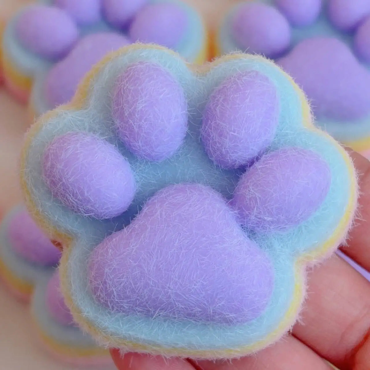 Cat Paw Mochi Squishy Toy – Soft Plush & Silicone Slow-Rebound Fidget
