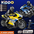 1/10 RC Motorcycle 4CH Drift Racing High Speed Remote Control Motorcycles 35 Meters Electric Off-Road Model Toys for Boys Child