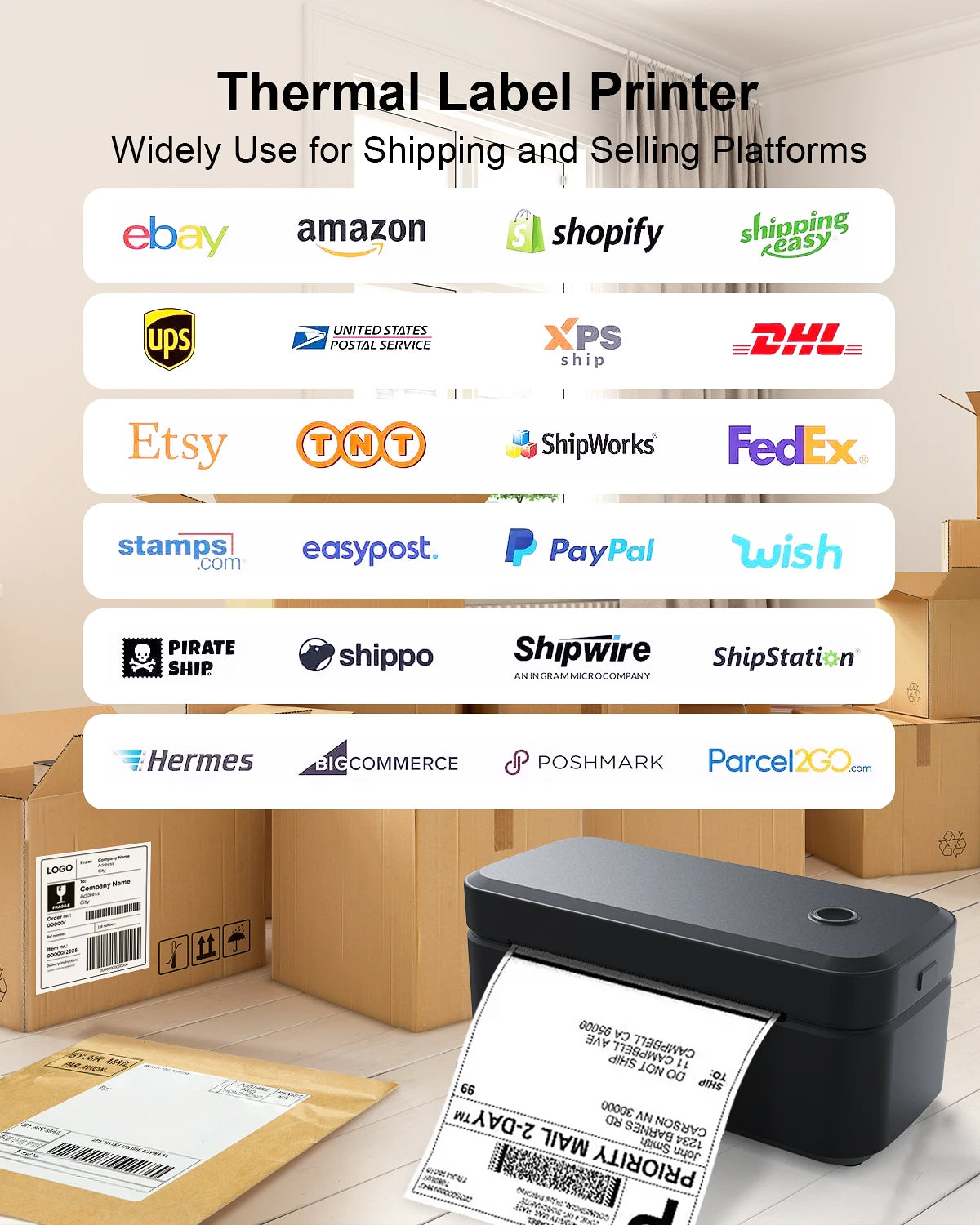 🏷️📦 Marklife X4 Thermal Label Printer – 4x6 Bluetooth Shipping Printer