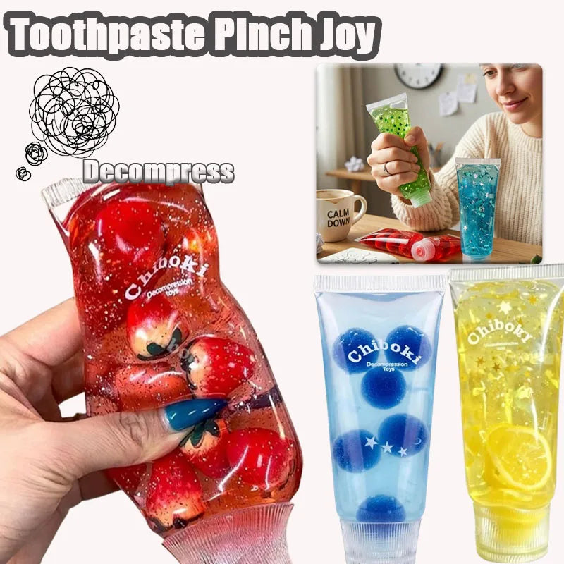 Toothpaste Squishy Toy – Slow-Rising TPR Squeeze Stress Ball