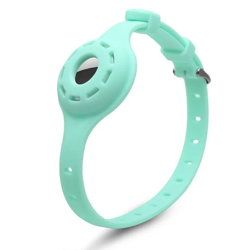 🐱📍 Silicone Anti-Lost Cat Collar for Apple AirTag – Adjustable Tracker Holder