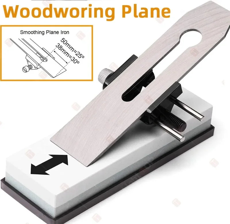 Adjustable Chisel Honing Guide Jig – Carbon Steel Roller Angle Sharpener for Wood Chisels &amp; Plane Irons