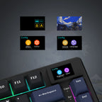 🔥⌨️ Wired Mechanical Gaming Keyboard with OLED Display – Hot-Swap RGB
