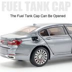 1:24 Miniature M4 / 760Li Alloy Diecast Toy Car with Sound, Light, Open Doors & Pull Back Action