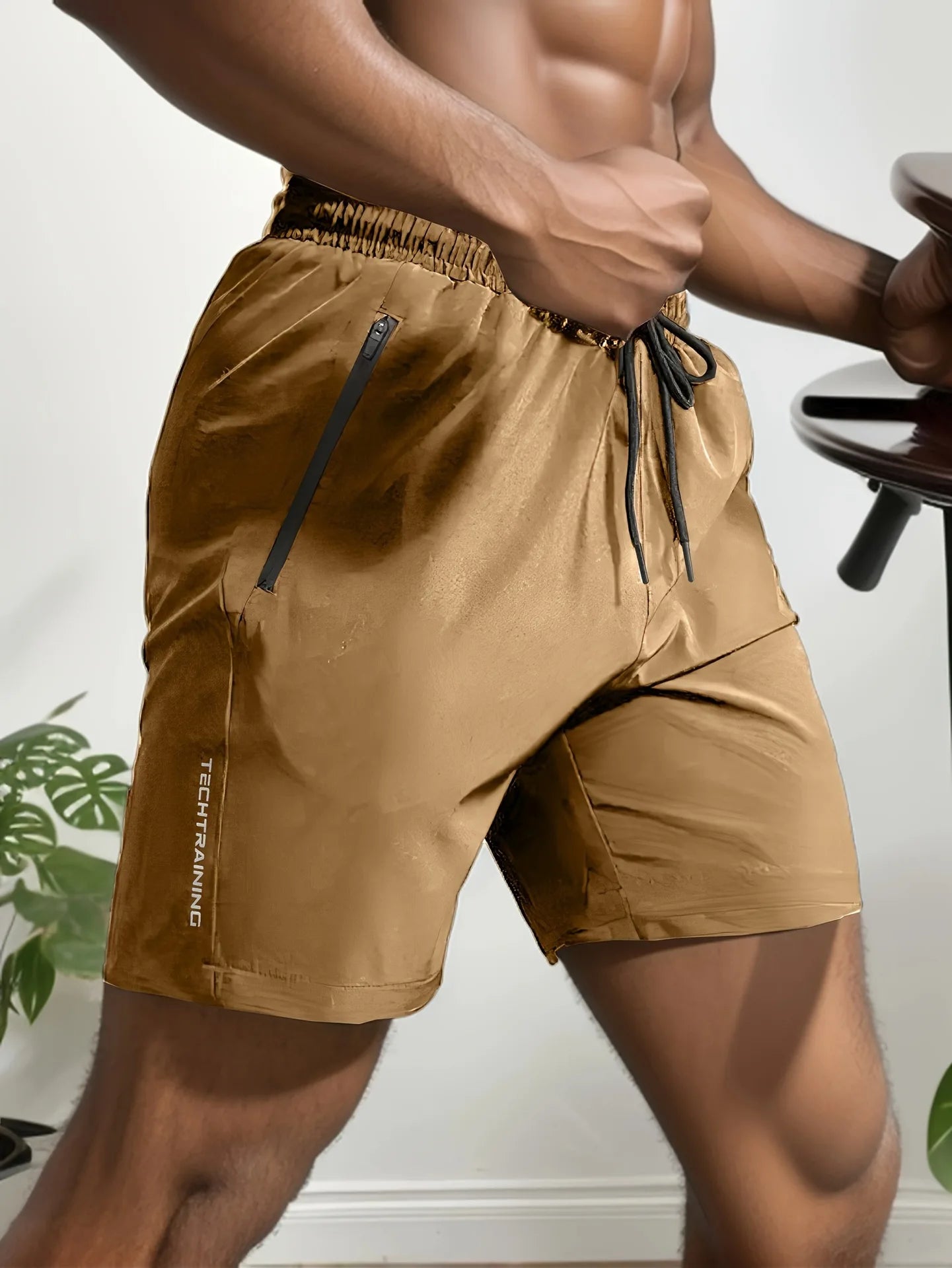 Men's Breathable Letter Print Shorts Dry Outdoor Casual Shorts Beach Shorts Gym Sport Running Squat Fitness Men Short Pants Breathable Drawstring Shorts