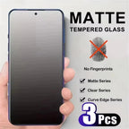 3PCS Matte Tempered Glass Screen Protector – Anti-Glare Frosted for iPhone