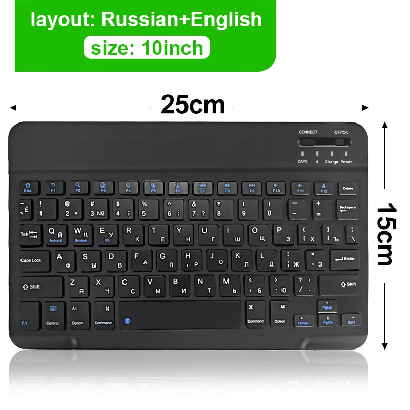 ⌨️📱 Mini Bluetooth Wireless Keyboard – Rechargeable Multi-Language