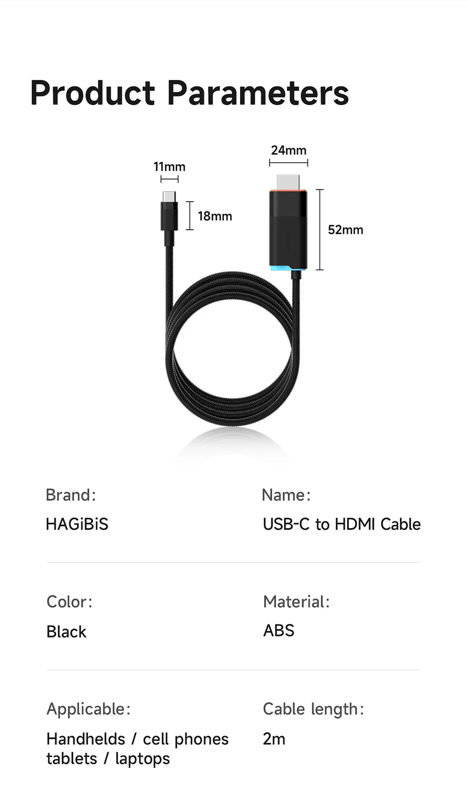 🎮🔗 Hagibis Switch 2 Dock – 4K@60Hz USB-C to HDMI with 100W PD