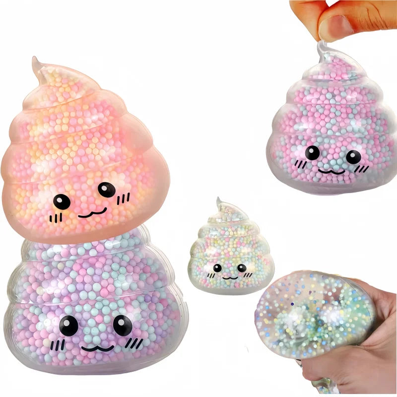 Poop Stress Balls – 2-Pack Colorful Funny Fidget Toys