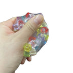 Rainbow Cube Stress Ball – TPR Bead Sensory Squeeze Fidget Toy