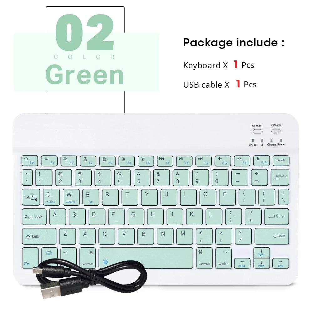 ⌨️🖱️ Mini Wireless Bluetooth Keyboard & Mouse Set – Portable for iPad & Android
