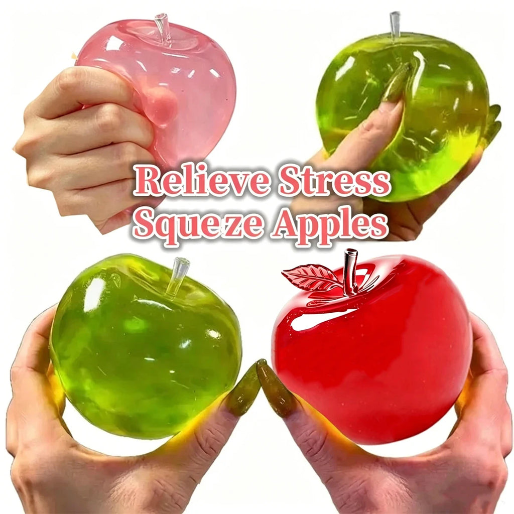 Apple Squishy Toy – Soft Fruit Sensory Squeeze Fidget
