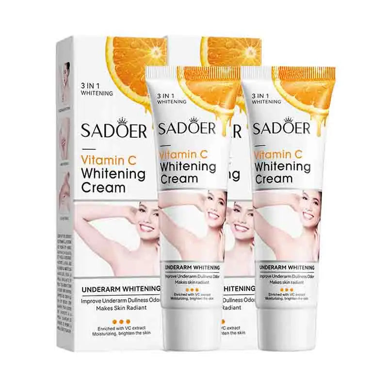 🍊✨ SADOER Vitamin C Body Lotion 💛 | Moisturizing & Brightening Body Care Cream 🧴 | Nourishing Anti-Dry Armpit & Full Body Skincare