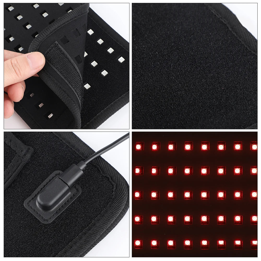 ✨🩹 Home Near Infrared Light Wrist Guard (660 & 850nm) | Health Care & Beauty Therapy Belt 💡 | Comfortable Red Light Support Device