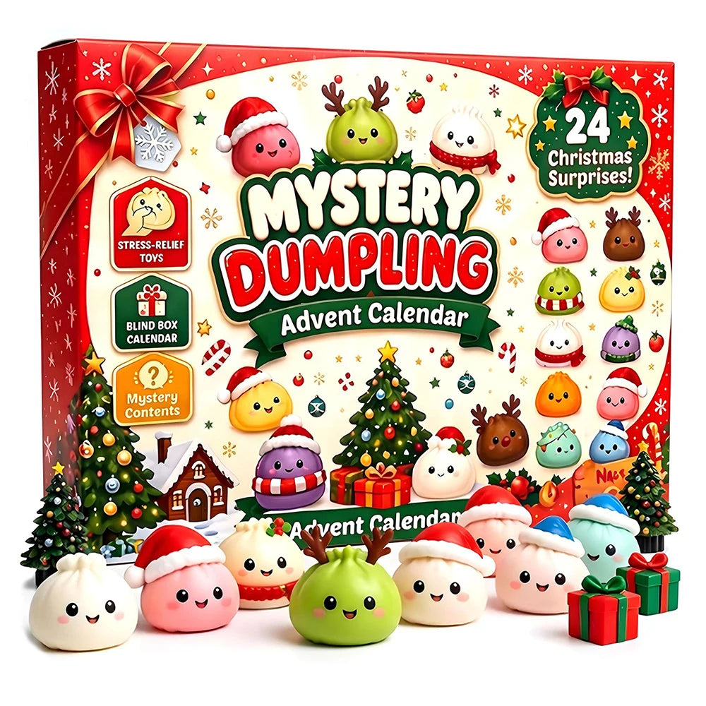 Christmas Dumpling Squishy Advent Calendar – 24-Day Countdown