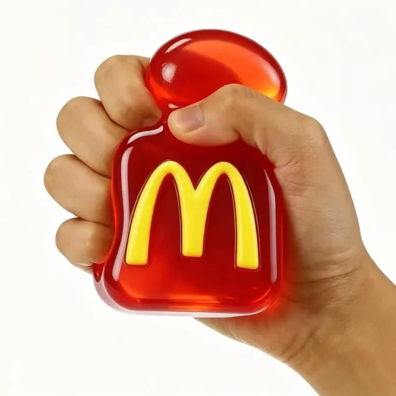 Transparent Ice Cube Squishy Toy – Soft Sensory Fidget Cube