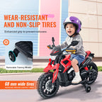 ⚡🏍️ 6V/12V Kids Electric Ride-On Motorcycle – Detachable Training Wheel, Headlight & Bluetooth Music Toy