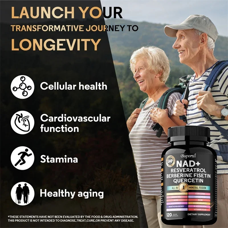 c, Berberine Fisetin-Cellular Health, Healthy Aging, Vitamin K2, Vitamin D3, One-stop Approach,1000mg