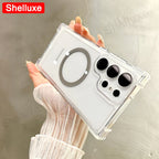 Transparent Armour Magnetic Case for Samsung Galaxy S25 Ultra / S24 / S23