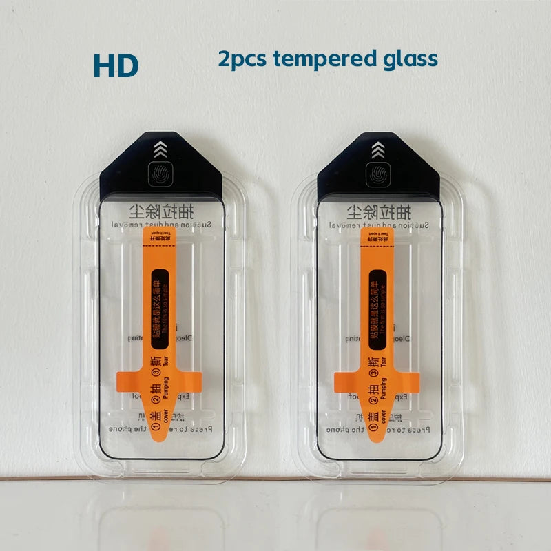 2PCS Dust-Free Tempered Glass Screen Protector for iPhone 17 Series (With Installation Tool)