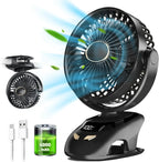 🌬️📎 Portable USB Clip-On Fan – Small Personal Desk Cooling