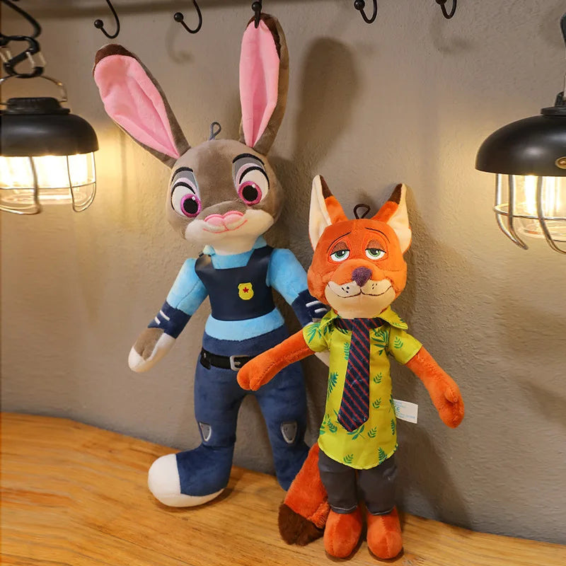 🦊🐰 Zootopia Official Nick & Judy Plush Dolls ✨ | Cute Stuffed Animal Toys for Kids 👧👦 | Holiday & Birthday Gifts