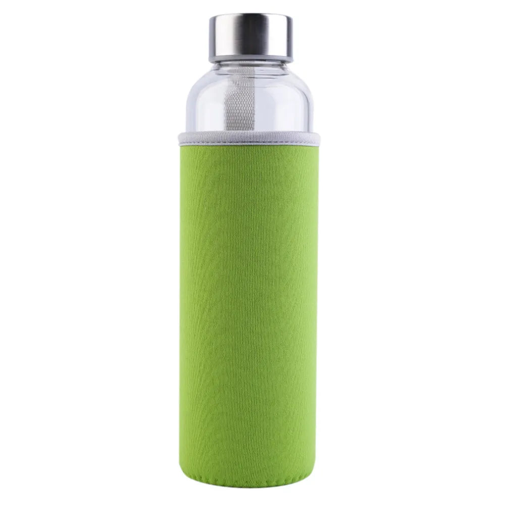 550ML Glass Travel Water Bottle – Shatterproof Portable Car Drinking Bottle 💧✨