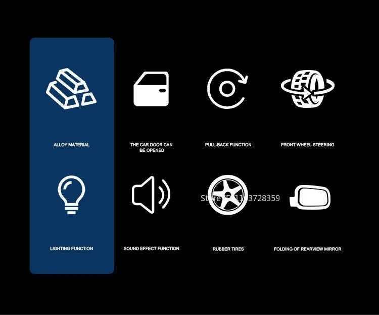 1:24 Miniature M4 or 760Li Model Toy Cars Alloy Diecast Sound Light Doors Opened Pull Back Shock Absorption Toy Vehicles Kids Gifts