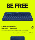 ⌨️🔴 Logitech K380 Wireless Bluetooth Keyboard – Network Red Edition
