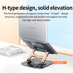 💻🔄 360° Rotatable Aluminum Laptop Stand – Adjustable Desk Riser
