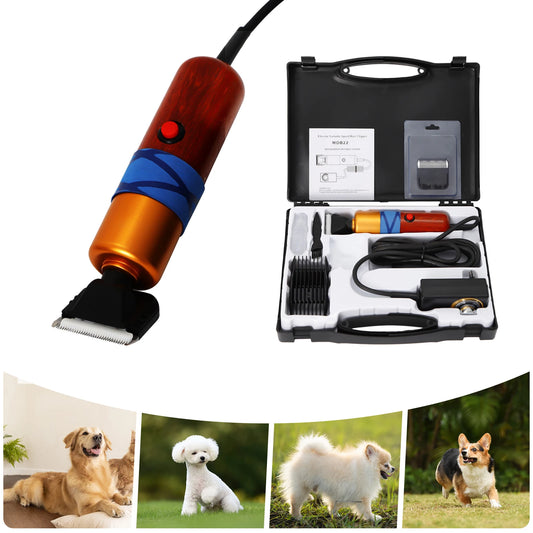 🐶✂️ Professional Pet Hair Clipper – Low Noise Variable Speed Grooming Machine