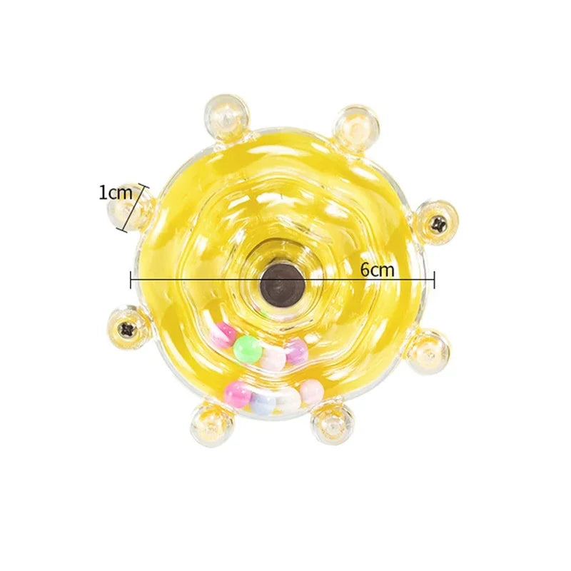 🦜🎡 Parrot Wheel Interactive Hanging Toy with Sound Ball